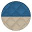 Peacock Blue/Beige