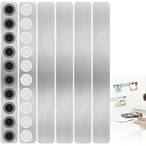 Aleeik 6 Stück Magnettafel Selbstklebend Magnetleiste