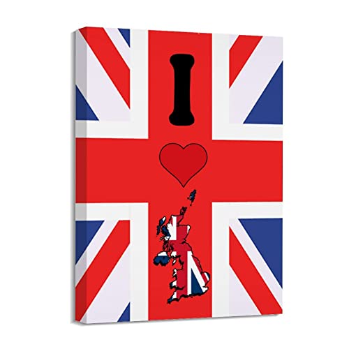 Póster impreso en lienzo británico de 16x20 pulgadas, el regalo perfecto para estrenar salón