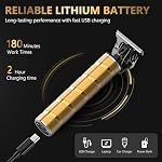 Ufree Hair Trimmer & Beard Trimmer for Men Professional, Electric Razor Shavers for Men, T Blade Precision Edgers Liners, Barber Clippers for Hair Cutting Mustache Facial, Mens Gifts - Image 4