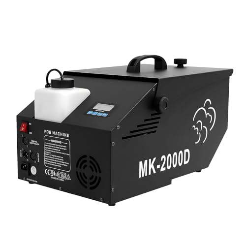 Low Lying Fog Machine,1200W 110V Professional DMX Ground Fogger with 4 Control...