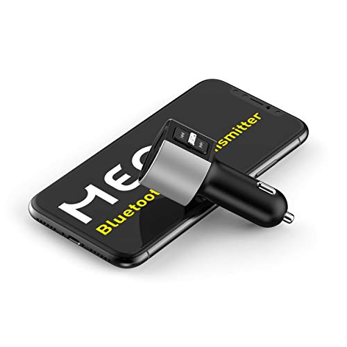 MEQI Bluetooth FM Transmitter, in-Car Wireless Bluetooth Receiver MP3 Player Radio Adapter with Hands-Free Calling, Dual USB Port Charger Car Kit 5V/3.4A for iPhone iPad Smartphones - Thumbnail 4