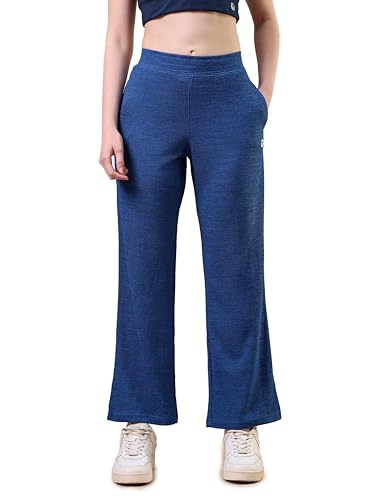 Image of TECHNOSPORT Women's Relaxed Fit Mid Rise Track Pant