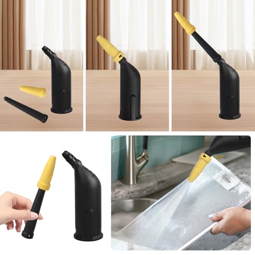 10 Stück Kärcher Dampfreiniger Zubehör Komplettset für SC1/SC2/SC3/SC4/SC5 | Ersatzteile Set inkl Verlängerte Düse, Gebogene Düse, Rundbürste, Fugen Düse, Siegel, Zubehör für Kärcher Dampfreiniger