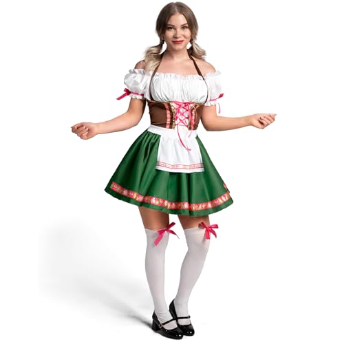 Spooktacular Creations Oktoberfest Outfits Women Costume, German Bavarian Dirndl Dress for Halloween Cosplay Beer Carnival4