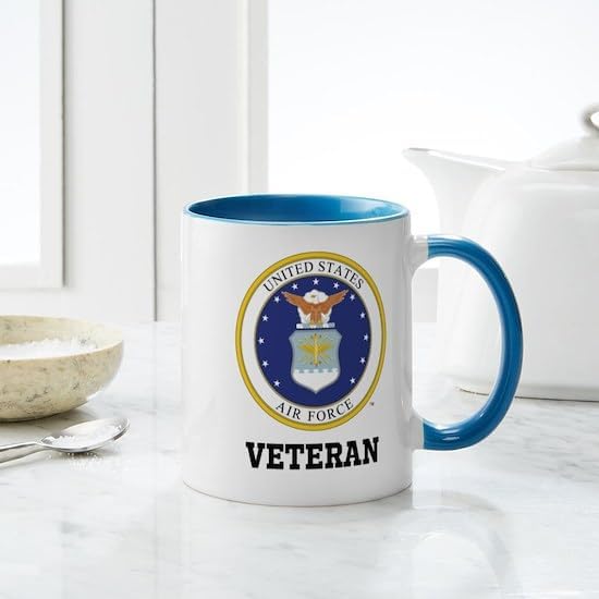 CafePress Custom Personalized Personalized Air Force Veteran Mugs 11 oz (325 ml) Ceramic Coffee Mug