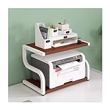 Double niveau multifonction : double espace de stockage pour une imprimante, un fax, un scanner, du papier, des fichiers, des livres, des agrafeuses, etc.