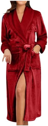 Robe De Chambre Femme En Polaire Douce Peignoir De Bain Femme