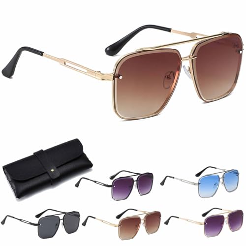 Retro Gradient Sunglasses UV400 Protection, 2025 New Unisex Retro Square Sunglasses