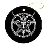 🎄GRÖSSE: Durchmesser 7,3 cm, Dicke 3,5 mm – perfekt für den Weihnachtsbaum/Chanukka-Strauch, mit einer festlichen goldenen Schnur zum einfachen Aufhängen.