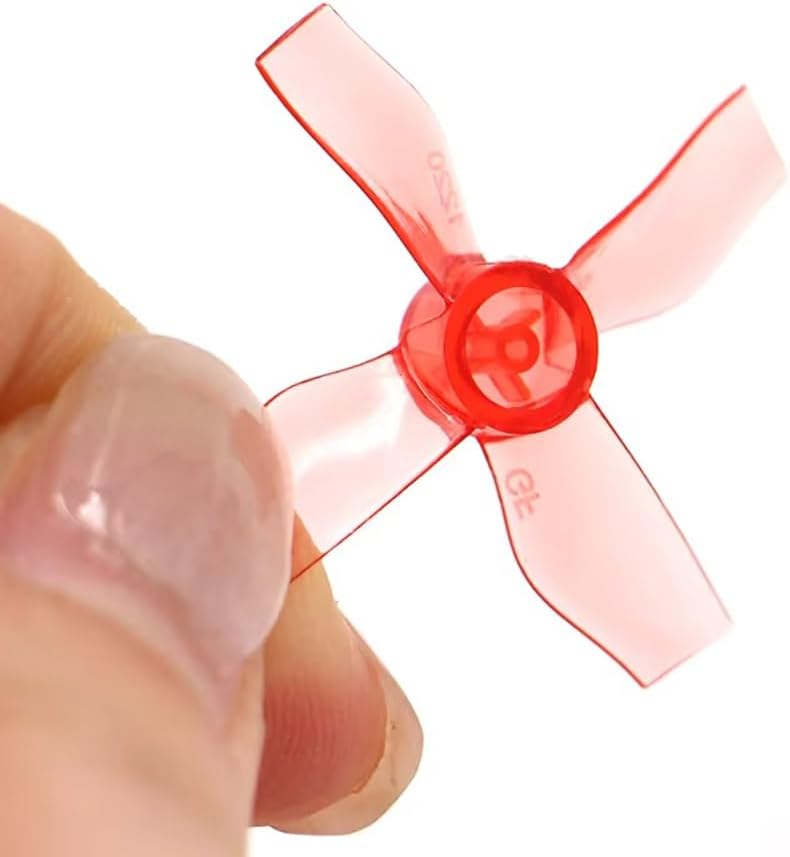 SPARKHOBBY 8Pairs 16PCS Gemfan 31mm 1220 1.2X2X4 4-Blade PC Propeller 1mm Hole for RC FPV 0703 0802 Motor Freestyle Tinywhoop Micro Drones (8Pairs 1220-4 Red)