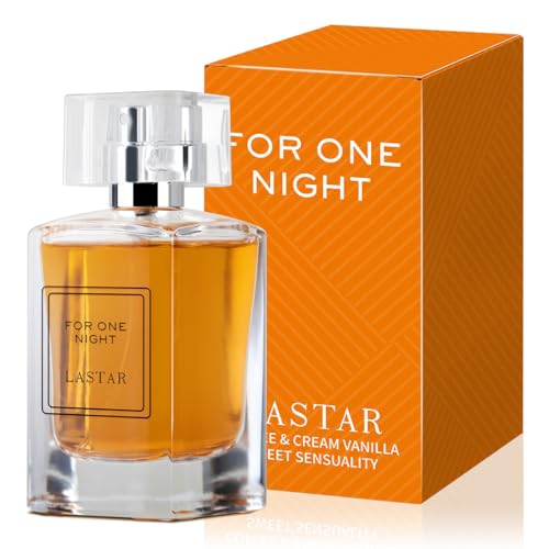 LASTAR Perfume para hombre y mujer, tamaño de viaje, Eau de Toilette, aroma a flor de azahar, café, vainilla, 50 ml, perfecto para fiestas, San Valentín, Navidad