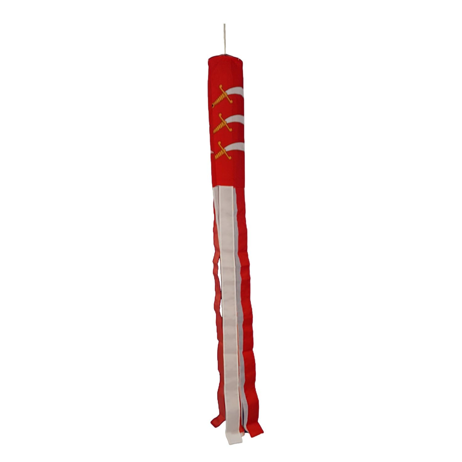 Flagtex Essex Windsock 150cm x 30cm Premium Polyester Garden Wind Sock | Essex County Flag Design Outdoor Pole Display for Home Garden Camping Festivals Events