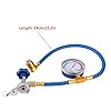 Refrigerant Hose Kit, R134A R12 Fitting Recharge Measuring Hose Gauge System Refrigerant Charging Pipe #1
