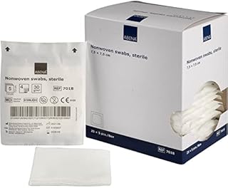 ABENA Kompresy STERIL kompresy z włókniny waciki do ran 10 x 10 cm (125 sztuk)
