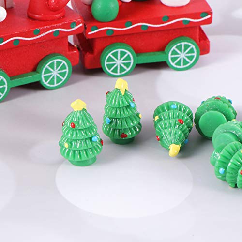 HEALLILY 10Pcs Diy Mini Resina Enfeites de Ãrvore de Natal - Mini Decoração de Pendente Em Miniatura