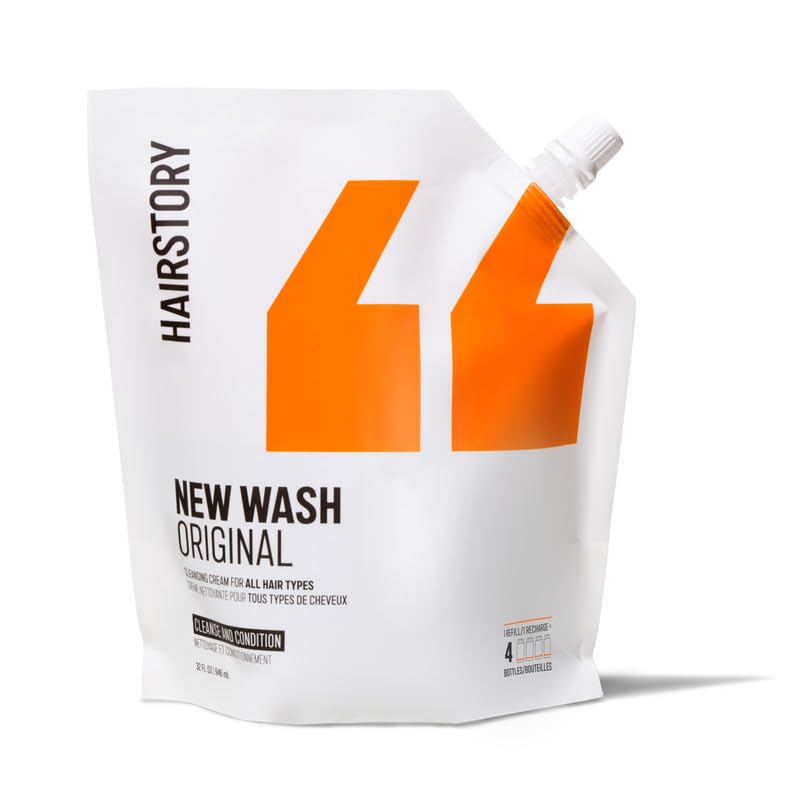 Hairstory New Wash Original – Detergent Free Shampoo and Conditioner in One, Sulfate Free...