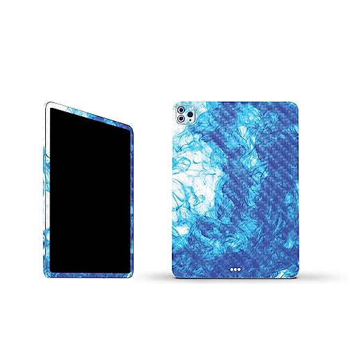 Image of MightySkins Carbon Fiber Skin Compatible with Apple iPad Pro 11 inch M2 4th Gen (2022) Full Wrap Kit - Vibrant Smoke | Protective, Durable Textured Carbon Fiber Finish | Easy to Apply | Made in The USA