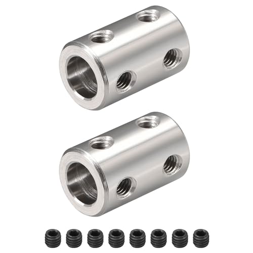 Wellenkupplung Verbinder, Starre Kupplung, Motorwellenkupplung, Wellenkupplungen, 8mm bis 8mm Bohrung, Kupplungsadapter für 3D-Drucker, Für DIY-Roboter, Motorzubehör, 3D-Drucker, 2er-Pack