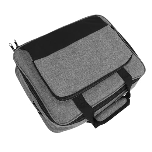 Funda para proyector Buachois, con compartimentos para accesorios y correa ajustable para hombro, ideal para uso en casa, oficina o escuela, 16,0 x 5,7 x 11,5 pulgadas, fabricada en tejido Oxford resistente miniatura 6
