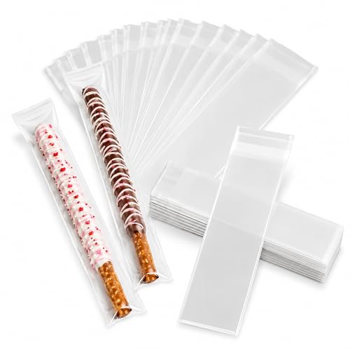 Clear Adhesive Pretzel Rod Bags 2 Clear Adhesive Pretzel Rod Bags 2