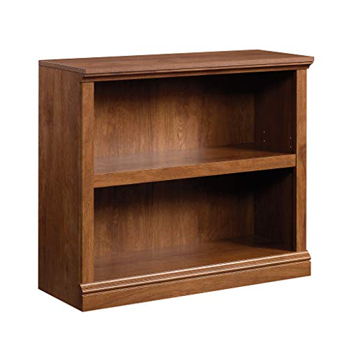 Sauder 2 Tier Book Shelf Wooden Bookcase Multipurpose Bookshelf for Home Office, Living Room, in Oiled Oak by Sauder - Used condition - US$87.73