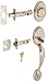 Kwikset 800CE LIP 15 RCAL RCS 98000-971 Chelsea Single Cylinder Exterior Only Handle Set, Satin Nickel