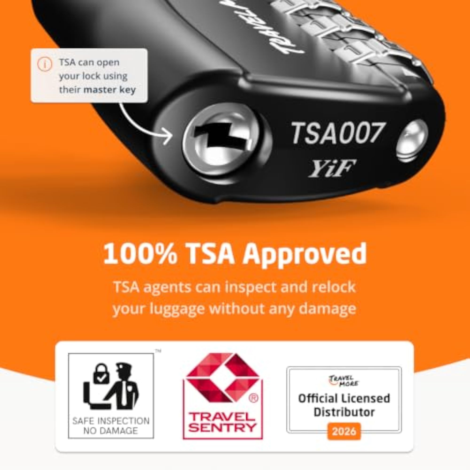 2 Pack TSA Approved Travel Combination Cable Locks