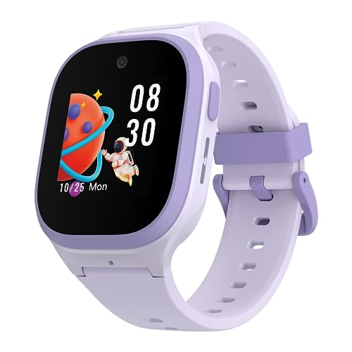 Image of Noise Scout Kids Smartwatch with Assisted GPS Tracking, 4G Video & Voice Call, Safe Zone Alert, SOS Button, Habit Formation, in-Built Games, Buddy App for Parents (Twinkle Purple)