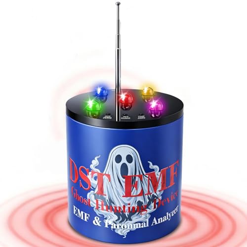 Détecteur de champs électromagnétiques - Équipement d'enquête paranormale avec détection de sensibilité et de température à 5 niveaux - Pod REM pour chasseurs...