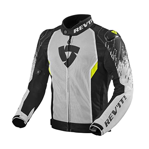 Veste textile moto Revit Quantum 2 Air blouson été ventilé blanc noir