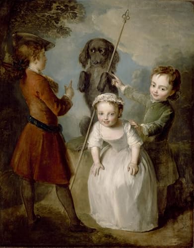 Impression d'art Jouer au soldat de Mercier tableau toile déco murale 60x90cm