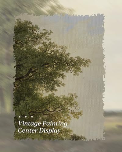 Image of HUARCEY Gold Framed Vintage Wall Art for Living Room, Landscape Painting Prints Shelf Decor for Kitchen, Aesthetic Bedroom Wall Art, Best Gifts for Friends or Family - Country Cottage 24L x 16W