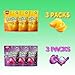Amos Peelerz Peelable Gummy Candy Bundle Variety Pack with Mango Grape 3-Pack 2.19oz Each