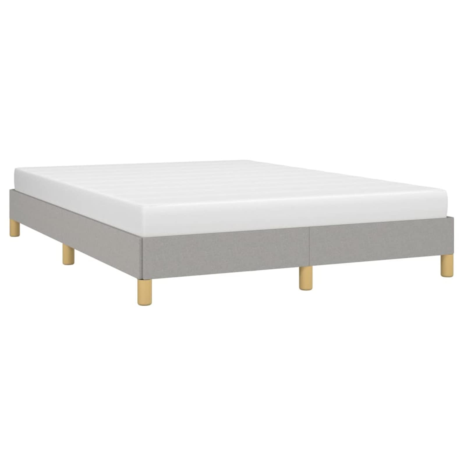 LAPOOH Struttura del letto, Doghe, Base letto, Telaio del letto, Letto Mobile, Letti Giovani, Letto completo, in tessuto grigio chiaro 140 x 190 cm