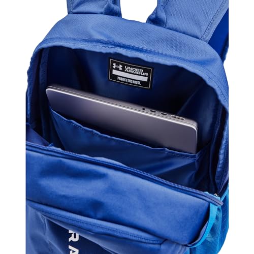 Image of Under Armour Hustle Lite Unisex Backpack Unisex Adult Luggage Tech Blue / / White One Size, Tech Blue / / White, One Size, Luggage