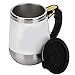 400ML Self Stirring Mug Tasse, Tasse Magnétique Automatique en Acier Inoxydable de Charge USB pour Chocolat Chaud au lait de Café, Tasse de mélange à agitation automatique(blanc)