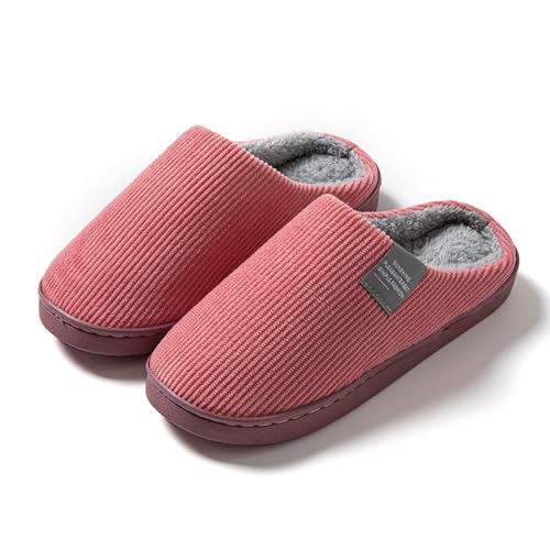 Slippers For Women Indoor,Womens Memory Foam Cozy Slip on House Slides Outdoor Comfy Bedroom Slipper Warm Soft Cotton Home Shoes2