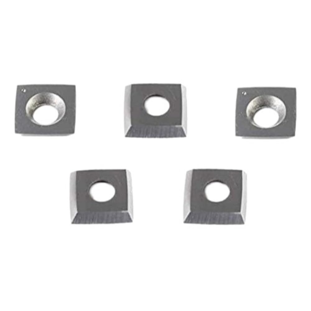 10pcs Tungsten Carbide Inserts Blades, Replacement Polished Square Cutter for DIY Wood Lathe Turning(15 x 15 x 2.5mm-R100)