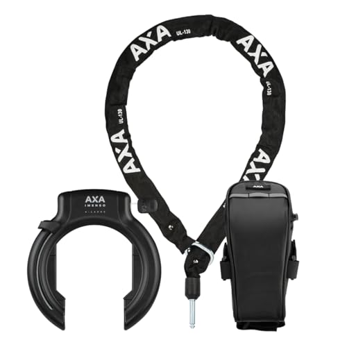 Chaîne plug-in ULC 130 AXA Imsenso cadenas de cadre vélo XL noir avec sacoche