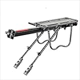 【アルミ合金フルクイックリリース】自転車荷台 リアキャリア 自転車 キャリア 自転車 スタンド 軽量 頑丈 調整可能 クイックリリース ロードバイク クロスバイク マウンテンバイク 他自転車 通勤 通学 旅行 荷物積載 簡単取付け