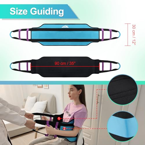 Aide au repositionnement sangle de transfert 90 cm pour tourner au lit