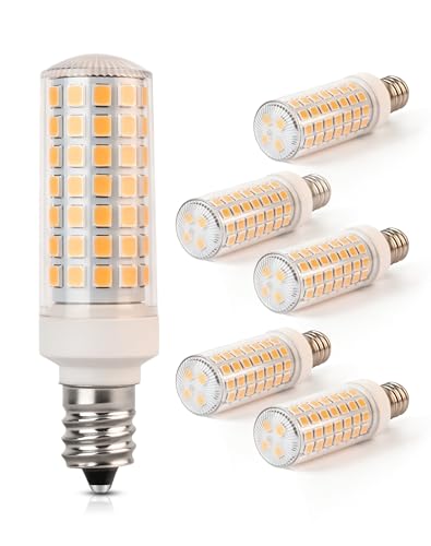 GOHDLAMP E12 LED�d��6W�A3000K�E�H�[���z���C�g�A6�p�b�N�B