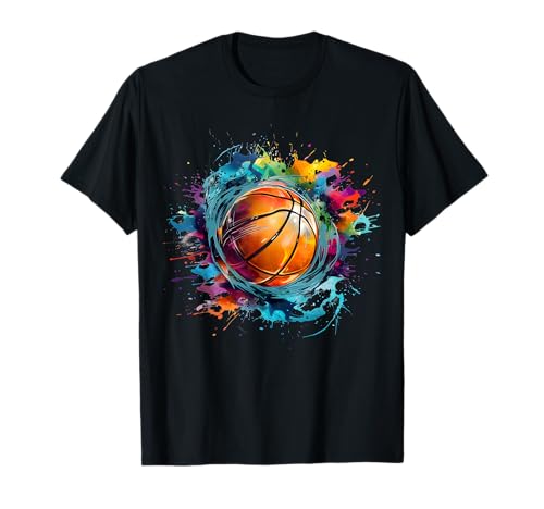 Basketballspieler Splash Art Baller Training T-Shirt Basketballspieler Splash Art Baller Training T-Shirt