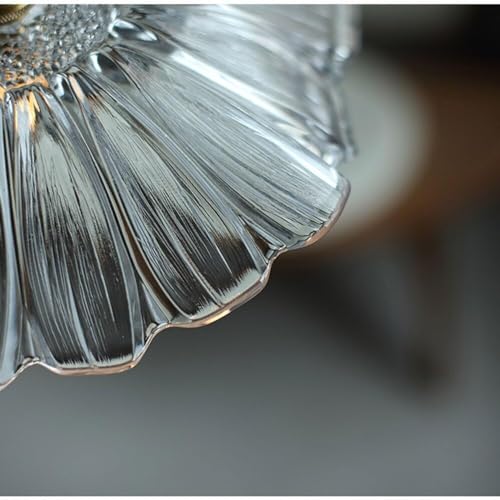 Suspension en verre jaune design vintage avec câble réglable - 4