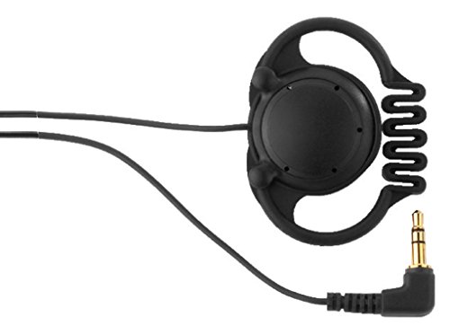 Monacor ES-16 Noir Circumaural crochet auricullaire casque - Casques (Circum-aural, crochet auricullaire, Avec fil, 20 - 20000 Hz, 105 dB, Noir)