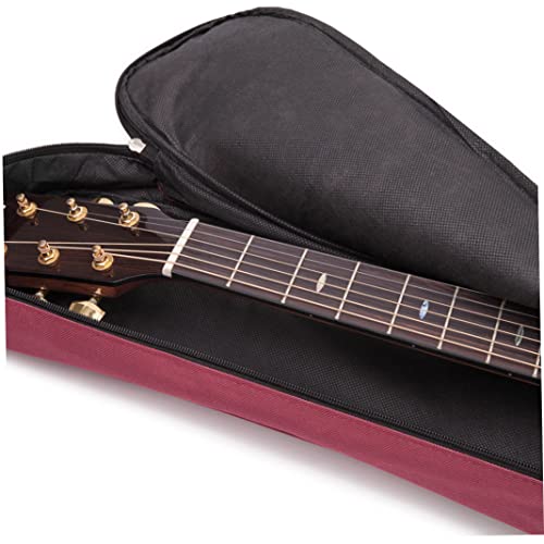 Sac à guitare Réglable Case Gig Sac à dos doux acoustique imperméable Support de couverture classique 40/41 pouces rouge… - Les Beatles, Paul McCartney, John Lennon, RIngo Starr, George Harrison Sac à guitare Réglable Case Gig Sac à dos doux acoustique imperméable Support de couverture classique 40/41 pouces rouge… – Image 5