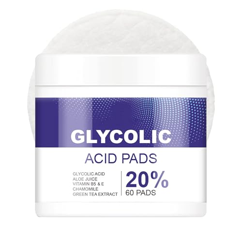 Glycolic Acid Facial Pads (60 Count),Exfoliating Resurfacing Pad ...