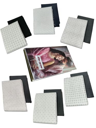Image of Shirt pant Combo Pack of 6(Unstitched, Full Length Fabric)