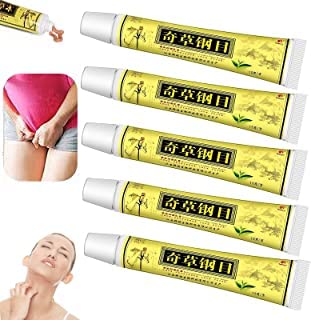 Lote de 5 uds. De eczema a base de hierbas chinas, cremas para la psoriasis, dermatitis y eccema, prurito, psoriasis, pomada CEZUBEM (5PCS)